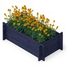 Pakeliamas gėlynas „Upyard Multibox Juodas“, 79 cm x 39,5 cm x 29,5 cm