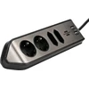 Buitinis ilgintuvas Brennenstuhl, 3 x 1,5 mm², 2 m, 4 lizdų, 2USB