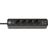 Buitinis ilgintuvas BRENNENSTUHL ECOLOR. 4 vt. 2USB. 1.4 m