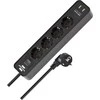Buitinis ilgintuvas BRENNENSTUHL ECOLOR. 4 vt. 2USB. 1.4 m