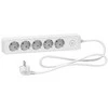 Ilgintuvas su įžeminimu ir jungikliu Schneider Electric 5viet./1.5m/3x1.5mm2 baltas