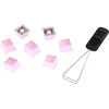 Klaviatūra Pakaitiniai klavišai HyperX Rubber Keycaps, rožinės spalvos ,US,