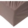 Okko Mexen FITTED SHEET POLYCOTTON 90X200+25 TAUPE