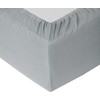 Okko FITTED SHEET POLYCOTTON 90X200+25 Pilkas