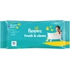 Pampers Fresh Clean Plastic Free Servetėlės Kūdikiams, 52 Servetėlės