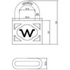 Okko THI SUSPENDED LATCHES Juodas 30MM HG4503
