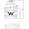 Okko Master Lock PADLOCK 40MM MUST