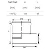 Pereiga vidaus kanalizacijai Magnaplast Skolan, 58 x 110 mm