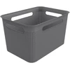 Daiktadėžė ROTHO BRISEN, 16 l, pilka, 36×26,2×21,1 cm