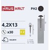 Savisriegiai Haushalt, DIN 14566, 4,2 x 13 mm, 30 vnt.