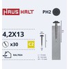 Savisriegiai Haushalt, DIN 14566, 4,2 x 13 mm, 30 vnt.