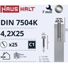 Savisriegiai Haushalt, DIN 7504K, 4,2 x 25 mm, 25 vnt.