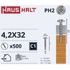 Savisriegiai Haushalt, DIN 14566, 4,2 x 32 mm, 20 vnt.