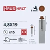 Savisriegiai Haushalt, DIN 7504K, 4,8 x 19 mm, 15 vnt.