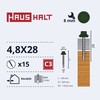 Savisriegiai Haushalt, DIN 7504K, 4.8 x 28 mm, 15 vnt.