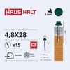 Savisriegiai Haushalt, DIN 7504K, 4,8 x 28 mm, 15 vnt.