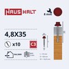 Haushalt Krups SELF SCR 4,8X35 WOOD+EPMD RAL3009 10PCS