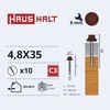Savisriegiai Haushalt, DIN 7504K, 4,8 x 35 mm, 10 vnt.