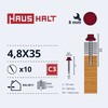 Savisriegiai Haushalt, DIN 7504K, 4,8 x 35 mm, 10 vnt.