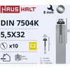 Savisriegiai Haushalt, DIN 7504K, 5,5 x 32 mm, 10 vnt.