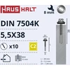 Haushalt „Memorysolution“ savisriegis varžtas 5,5x38 DIN7504K 12 mm + EMPD 10 vnt.
