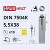 Haushalt „Memorysolution“ savisriegis varžtas 5,5x38 DIN7504K 12 mm + EMPD 10 vnt.