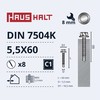 Grąžtas Savisriegiai Haushalt, DIN 7504K, 5,5 x 60 mm, 8 vnt.