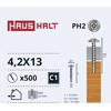 Haushalt Sourcing SELF SCREW 4,2X13 WOOD+DRILL 30PCS