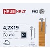 Savisriegiai Haushalt, DIN 14566, 4,2 x 19 mm, 30 vnt.