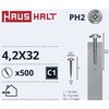 Savisriegiai Haushalt, DIN 14566, 4.2 x 32 mm, 20 vnt.