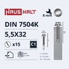 Savisriegiai Haushalt, DIN 7504K, 5,5 x 32 mm, 15 vnt.