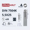 Savisriegiai Haushalt, DIN 7504K, 5,5 x 25 mm, 20 vnt.