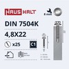 Grąžtas Haushalt Ajmaker SELF SCREW 4,8X22 DIN7504K ZN 25PCS