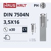 Savisriegiai Haushalt, DIN 7504N, 3.5 x 16 mm, 30 vnt.