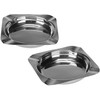 Nežinomas PELENINĖ KVADRATINĖ 11CM METALO SPALVOS