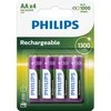 Philips įkraunama baterija R6B4A130/10, Įkraunama baterija, Nikelio-metalo hidrido (NiMH), 1,2 V, 1300 mAh, 2 metai, 78 g