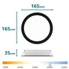 „Philips“ LED įleidžiamas šviestuvas. 16,5 W. 4000 K. Ø15. juodas