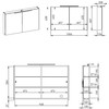 Masterjero Stabilus M.CABINET EKOLINE* 100 2D + LED ESTHER 50