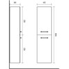 Domoletti CABINET BATHROOM SU42DL-5 GOLD OAK