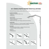 Lubinis šviestuvas Dangtelis Spectrum sistemos perjungiklis 48V WLD+40025