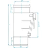 Sąvarža PLASTBRNO KGRE 110mm Pilka