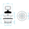 Plastbrno Sifonas kriauklei EDV1010 40 mm