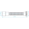Plastbrno Lanksti jungtis GSD 6500 1 1/2 colio 40/50mm