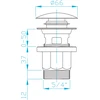 Plastbrno Praustuvės nutekėjimo sifonas Klik-klak 1 1/4" Inox