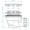 Plastbrno Sifonas EWN0840 Inox 40mm