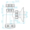Plastbrno Sifonas išlietnei EM05340 1 1/4x40mm