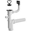 Plastbrno Virtuvės išleidimo sifonas su išleidimu ir perpildymu 1 1/2"X50mm