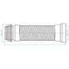 Tualeto prijungimo žarna PLASTBRNO Elastinga 250-400mm
