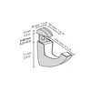 Dolle Lentynos laikiklis Scoop Maxi, 40x105 mm, balta, 2 vnt.