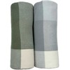 Domoletti PLAID BLANKET TENDER 130X160 Žalias/Baltas